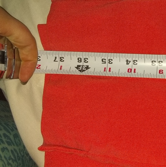 Bright orange coral skinny pant 14 - Picture 5 of 8